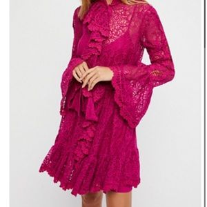 Free People Dreams Of You Mini Dress size medium